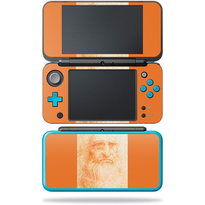 MIGHTY SKINS Skin for Nintendo New 2DS XL - Red Chalk Man Portrait, Durable Vinyl Decal, Easy to Apply & Remove