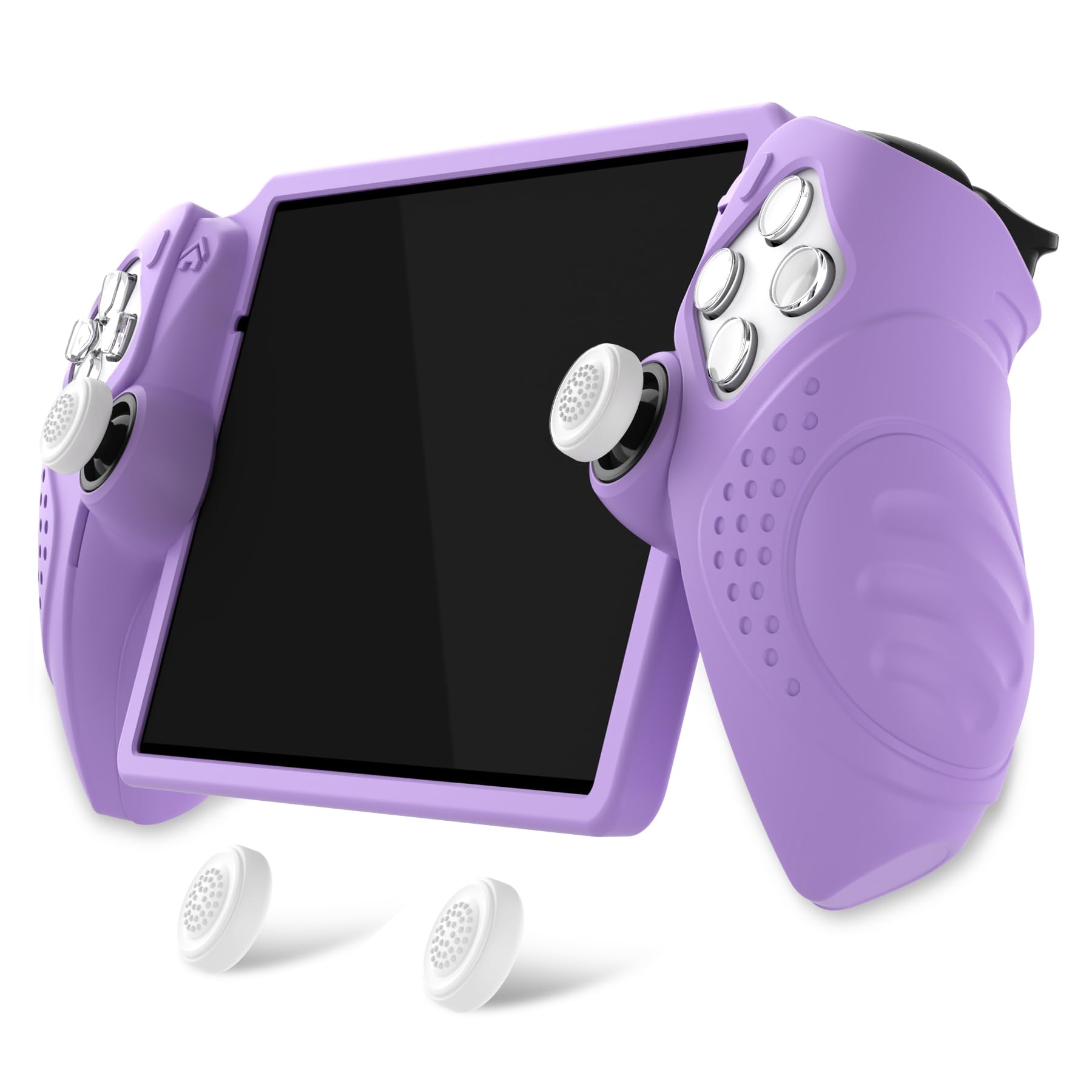 PlayVital Design for PS Portal Cover  Guardian Edition Silicone Protective Case for PS Portal Remote Player with Thumb Grips - Shockproof  Anti-Slip Grip Accessories - Mauve Purple