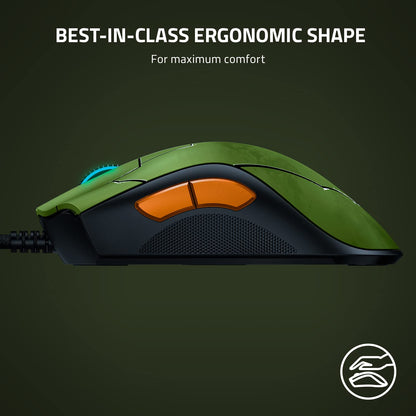 Razer DeathAdder V2 Gaming Mouse - Ergonomic, Optical Switches, 20K Sensor, Halo Infinite Edition