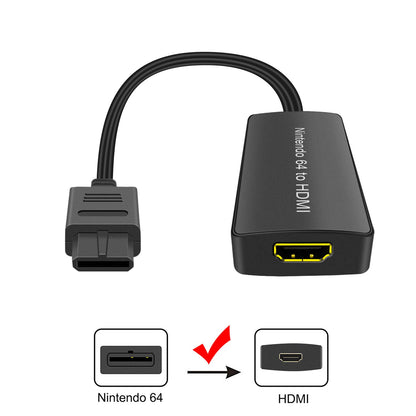 Laboen Nintendo64 to HDMI Converter, HD Link Cable for N64, Plug and Play, Model ZZ-002