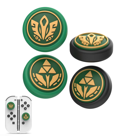 IINE Joycon Thumb Grip Caps, Gamed Theme Joystick Cover Compatible with Nintendo Switch/OLED/Switch Lite, Silicone Thumbstick Ca