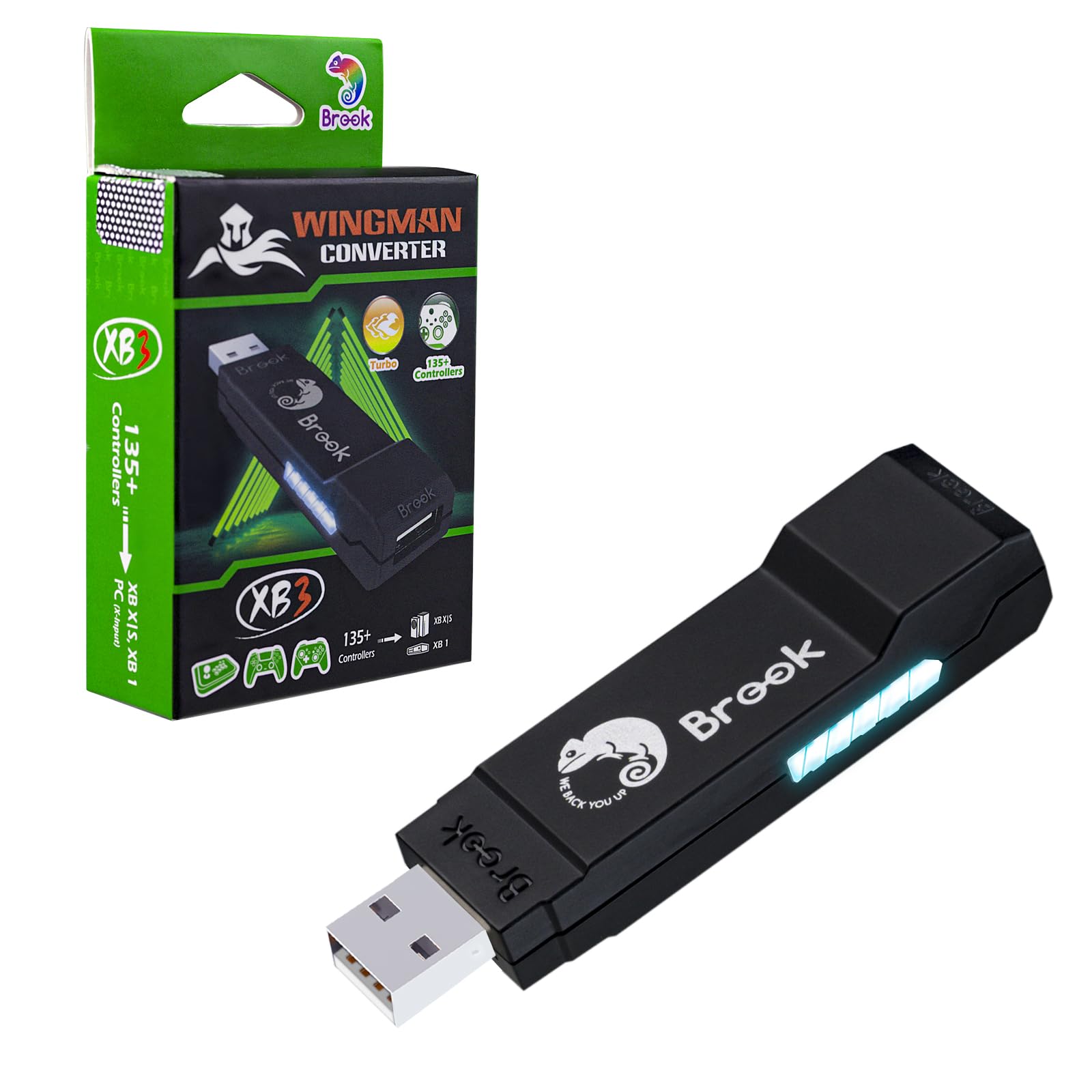 Sehawei Brook Wingman XB 3 Converter  Wireless Controller Adapter for New XB Series X/S  One Consoles and PC(X-Input)  Supports Remap and Turbo [Exclusive Version]