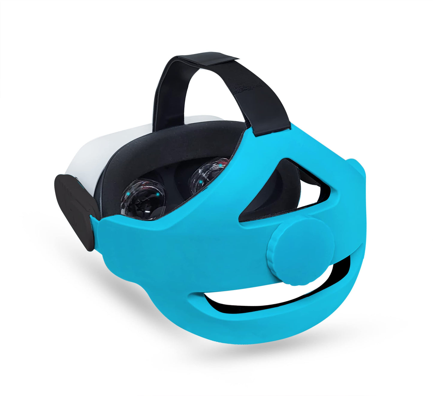 TNE Headband for Oculus Quest 2/Meta Quest 3 Headset Virtual Reality VR | Replacement Accessories for Quest 2/3 Elite Head Strap Reduce Head Pressure  Enhanced Support  Large Cushion (Blue)