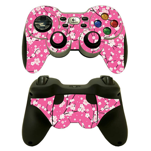 MightySkins Skin Compatible with Logitech Wireless Gamepad F710 - Sakura Pink | Protective  Durable  and Unique Vinyl Decal wrap Cover | Easy to Apply  Remove  and Change Styles | Made in The USA