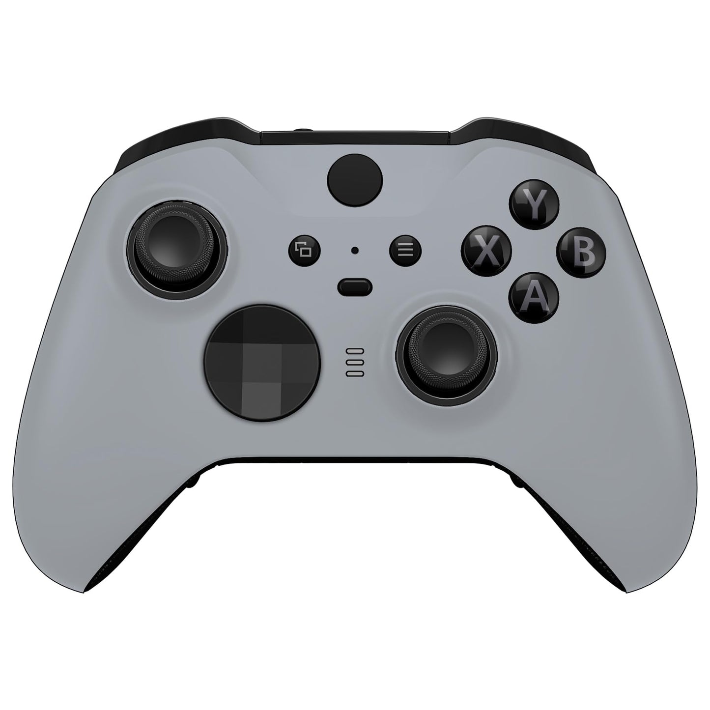 eXtremeRate DIY Replacement Front Shell for Xbox Elite Wireless Controller 2 Core  New Hope Gray Faceplate Cover Case for Xbox Elite Series 2 with Accent Rings [Controller NOT Included]
