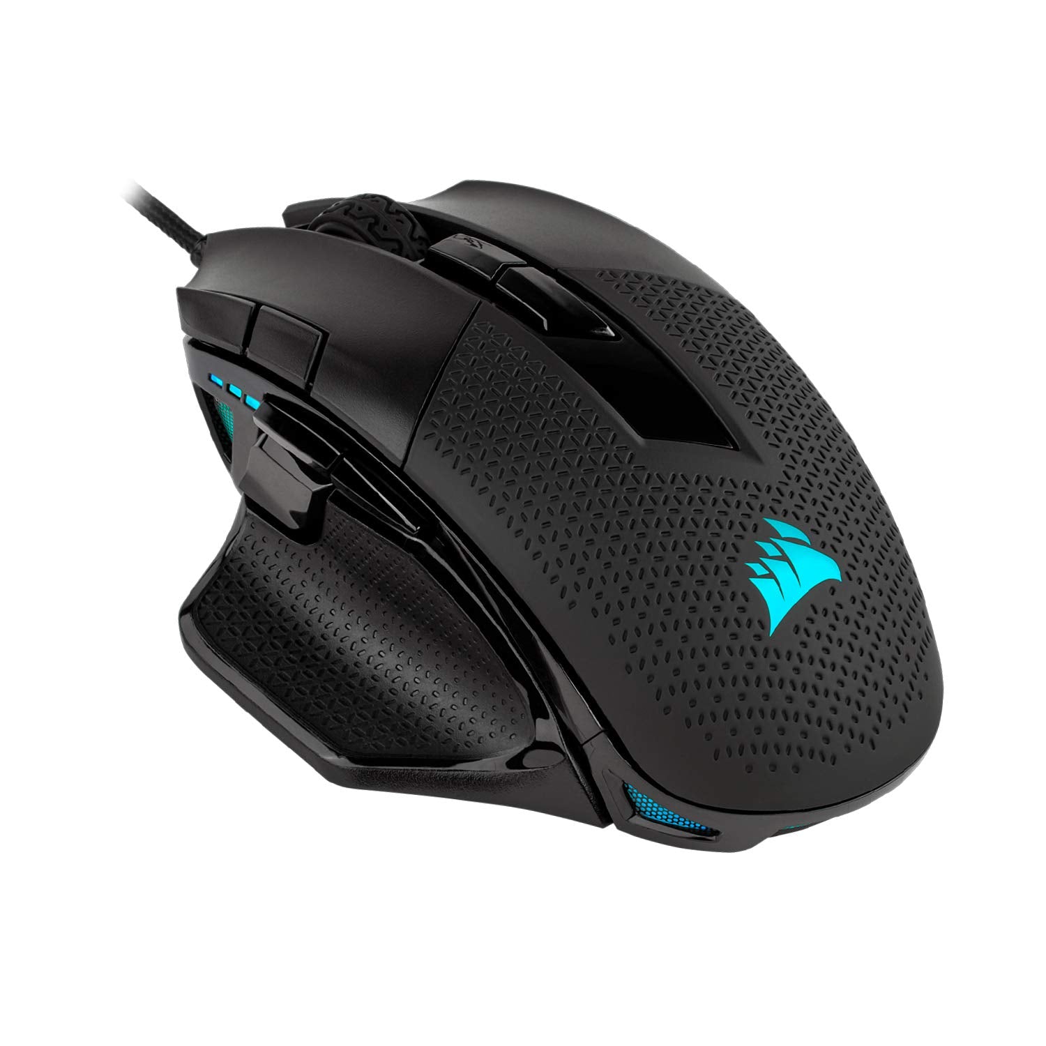 Corsair NIGHTSWORD RGB Gaming Mouse for FPS  MOBA - 18 000 DPI - 10 Programmable Buttons - Weight System - iCUE Compatible - Black