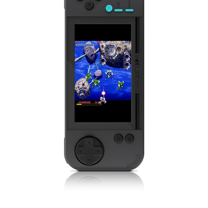Evercade EXP-R Retro Gaming Handheld Console - Charcoal Grey with Turquoise Accents, Model FG-EXPR-HHC-USA, Includes Tomb Raider 1, 2 & 3