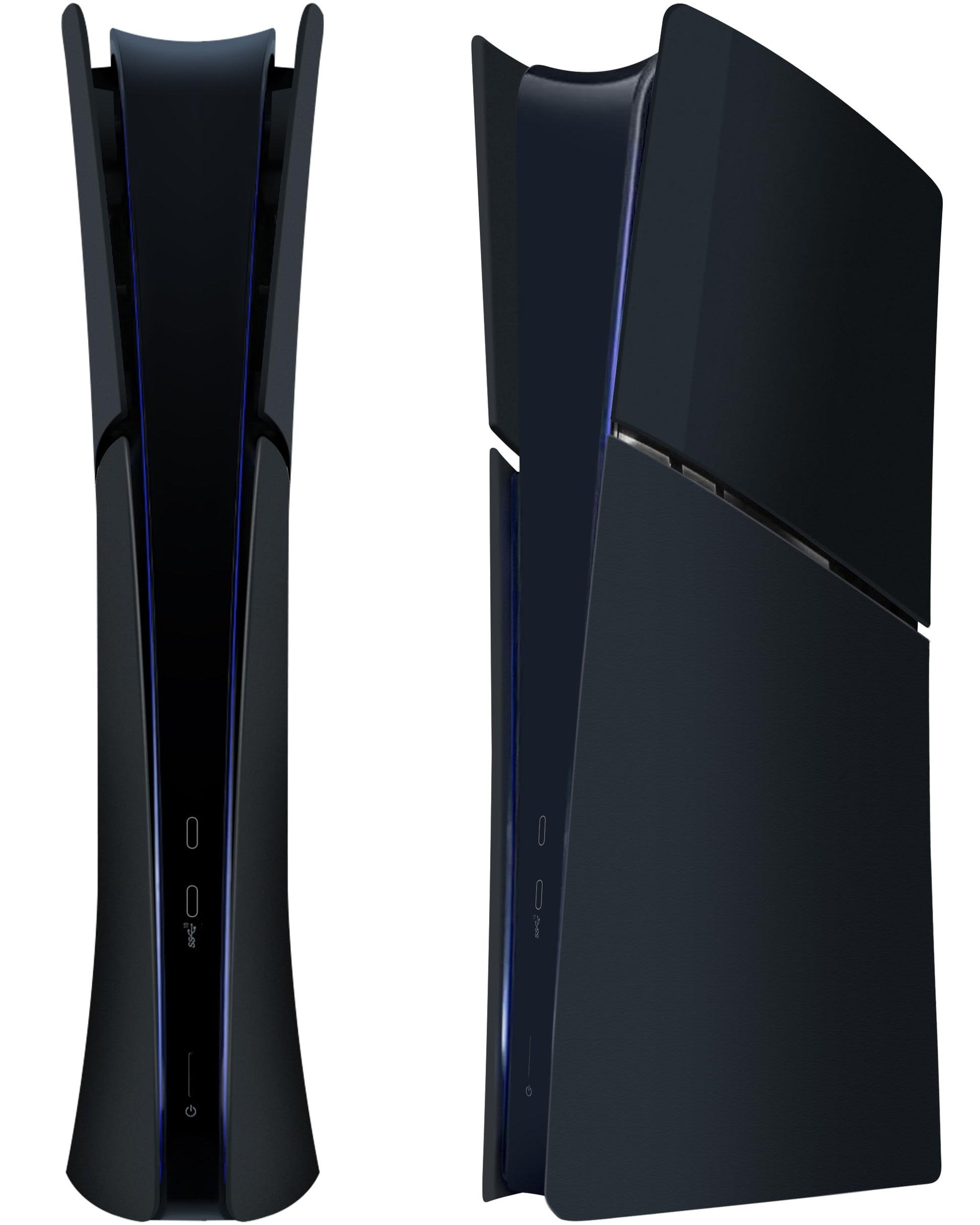 Joso Faceplate for PS5 Slim Digital Edition  Anti-Scratch Dustproof Case Replacement  Cover Skin Fit for PS5 Slim Console (Digital Version)  Plates for PS5 Accessories  Easy Installation - Black