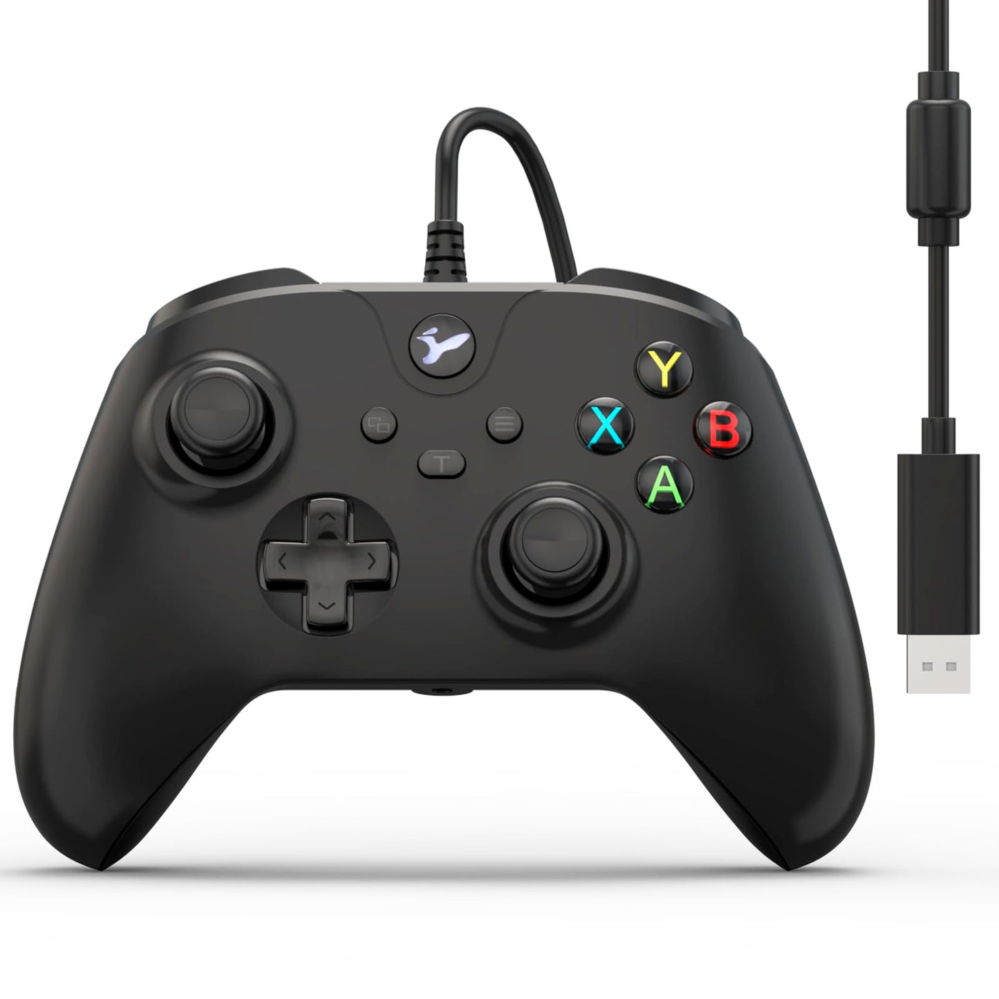YCCTEAM Wired Controller for Xbox One  Wired Xbox one USB Gamepad Controller Compatible with Xbox One/S/X/PC Windows 10/11 with 3.5mm Headset Audio Jack(Black)