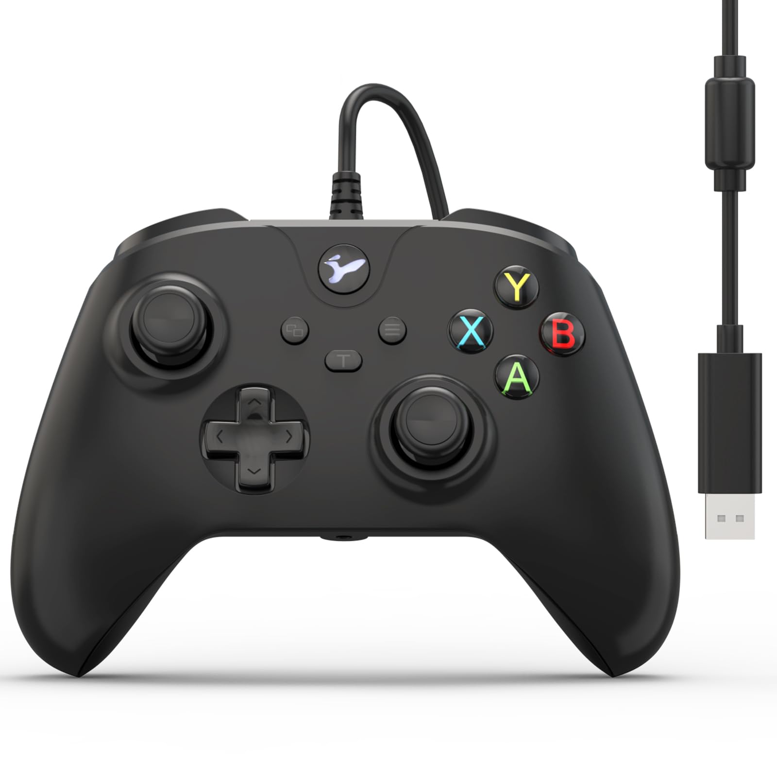 YCCTEAM Wired Controller for Xbox One  Wired Xbox one USB Gamepad Controller Compatible with Xbox One/S/X/PC Windows 10/11 with 3.5mm Headset Audio Jack(Black)