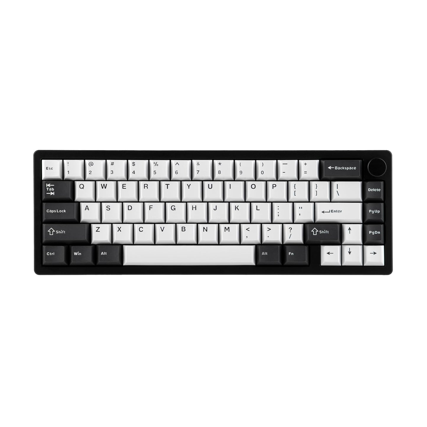 EPOMAKER Galaxy65 Wireless QMK/VIA Mechanical Keyboard  Ball-Catch Anodized Aluminum Custom Keyboard  Pre-Lubed Hot-Swappable Switch  RGB Backlit  Rotary Knob  2.4Ghz/BT/Type-C (Black)