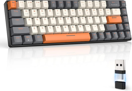 Varna Pro : Mechanical wireless keyboard: Body Color: Orange/White