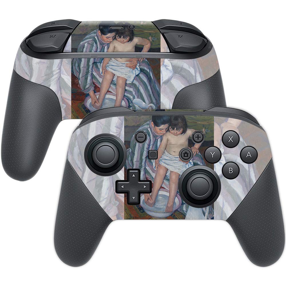 MightySkins Skin Compatible with Nintendo Switch Pro Controller - The Childs Bath | Protective, Durable, and Unique Vinyl Decal 