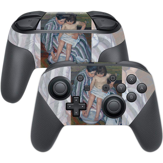 MightySkins Skin Compatible with Nintendo Switch Pro Controller - The Childs Bath | Protective, Durable, and Unique Vinyl Decal 