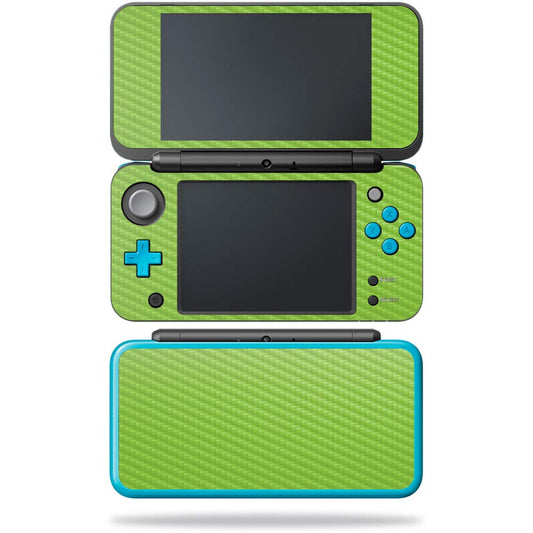 MightySkins Carbon Fiber Skin for Nintendo New 2DS XL - Lime Green | Protective  Durable Textured Carbon Fiber Finish | Easy to Apply  Remove  and Change Styles | Made in The USA