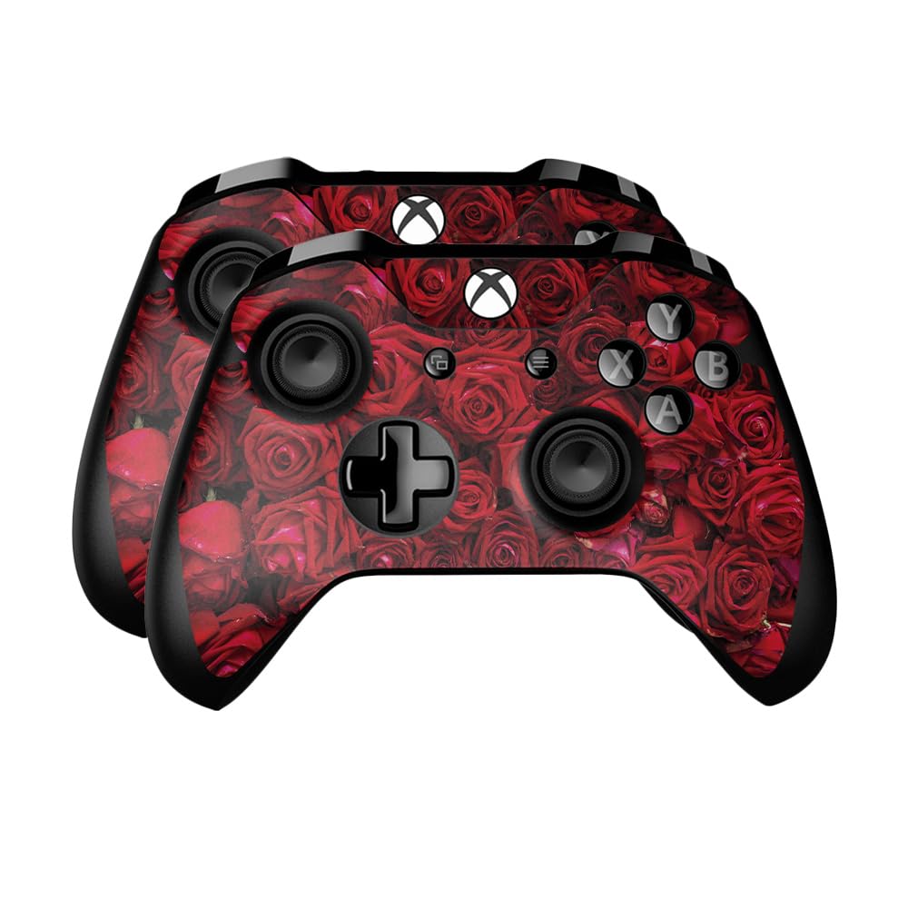 Skin Compatible with Microsoft Xbox One Controller (2 Pack) - Too Many Roses - Premium 3M Vinyl Protective Wrap Decal Cover - Easy to Apply | Crafted in The USA by MightySkins