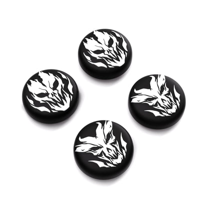 PlayVital Thumb Grip Caps for Steam Deck - Silicone Joystick Caps, Fire Demons Design, Model YFSDM002