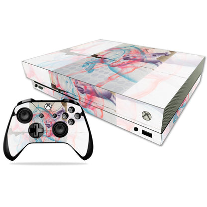 MIGHTY SKINS Xbox One X Skin - Durable Vinyl Decal Wrap, 10.2x6.6, Damaged Horses, Easy Apply/Remove