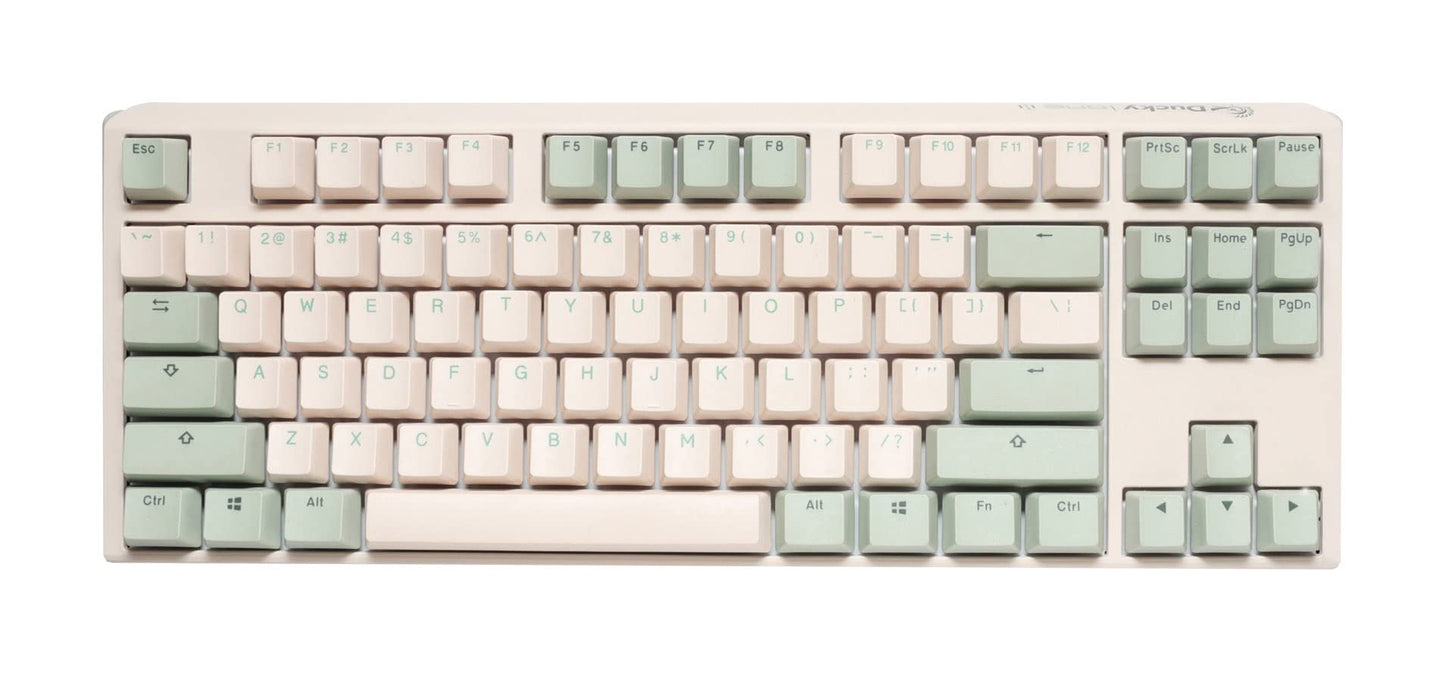 Ducky One 3 TKL Matcha Hotswap Double Shot PBT Quack Mechanical Keyboard Cherry MX Brown