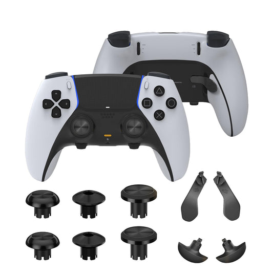 Metal Thumbsticks for PS5 Edge Controller  Metallic Back Paddles Triggers Buttons Joysticks for PS5 Dualsense Controller  Replacement Accessories Parts for PS5 Edge Controller Analog Joystick