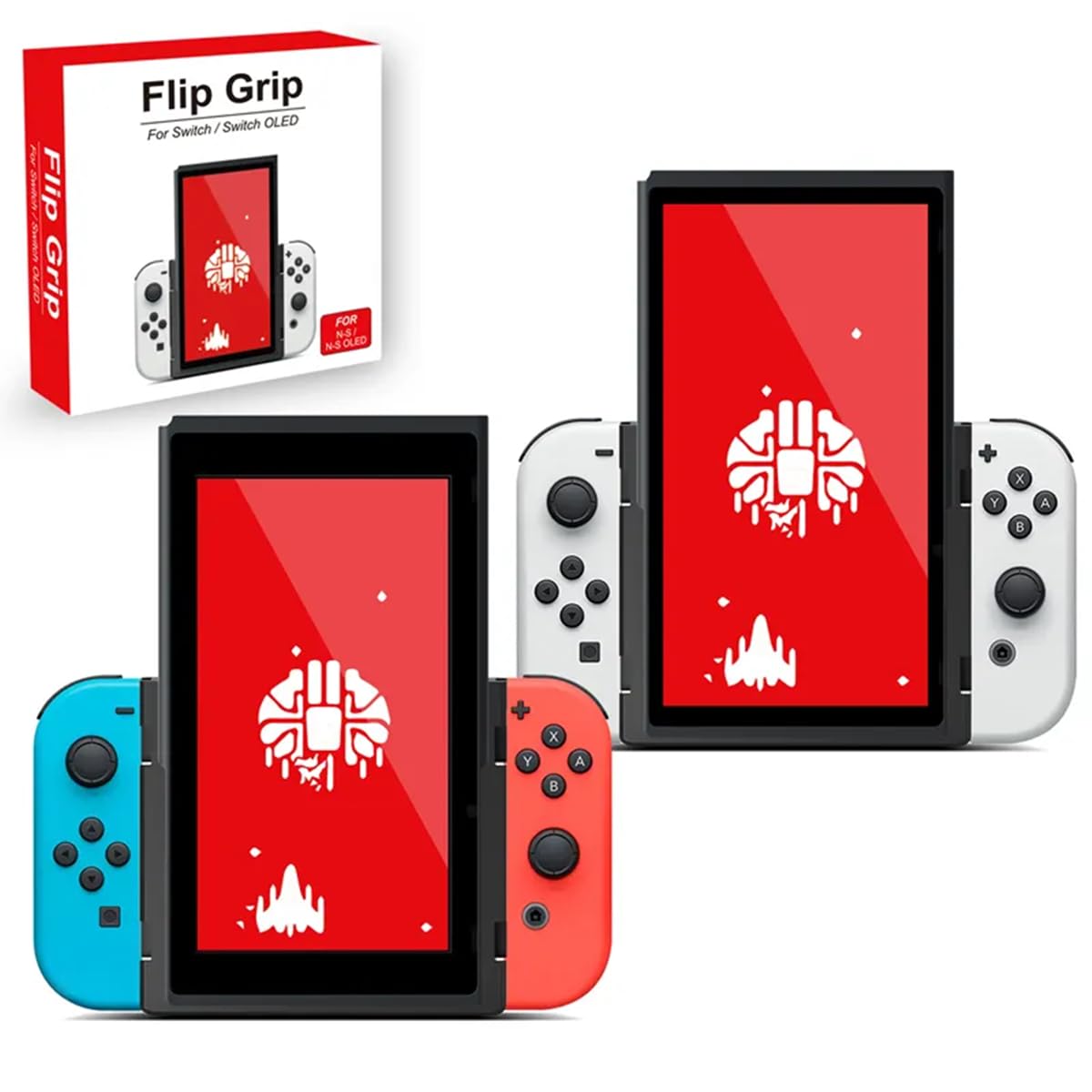 KKOZESST Portrait Mode Flip Grip Handheld Accessory for Nintendo Switc ...