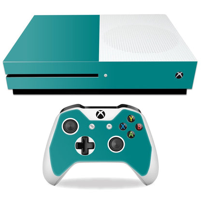 MIGHTY SKINS Xbox One S Skin - Solid Teal Vinyl Decal Wrap, Durable & Easy to Apply, Model MIXBONES-Solid Teal