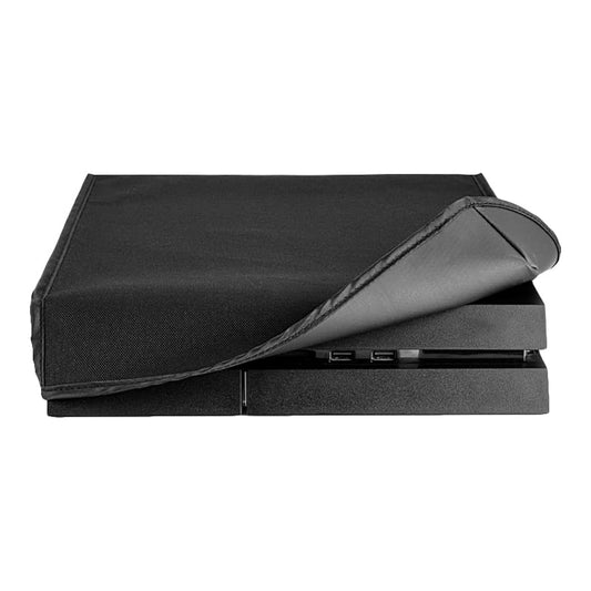 eXtremeRate Black Horizontal Dust Cover for PS4 Console  Soft Neat Lining Dust Guard  Anti Scratch Waterproof Cover Protector Sleeve