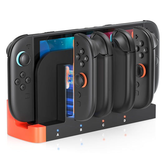 Switch 2 Controller Charger  [Dual-Direction Charging] Dockable Charging Dock for Nintendo Switch 2- FastMagnetic Charger for Joycon 2 with LED Indicator - NS 2 Charge Dock