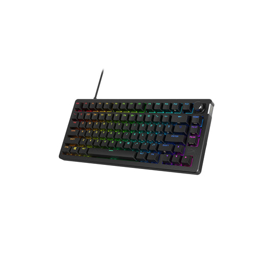 HyperX Alloy Rise 75 - Hot-Swappable 75% Mechanical Gaming Keyboard  PC  Ambient Light Sensor  Gasket Mounted  Linear Switches