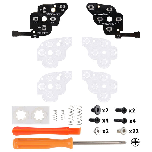 eXtremeRate Face Clicky Kit for Steam Deck - Custom Dpad & Menu Keys - Model NYESD001 - Enhances Gameplay Experience