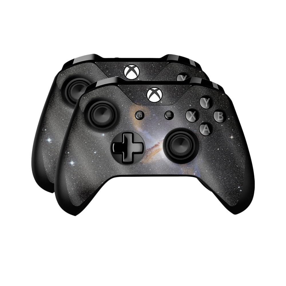 Glossy Glitter Skin Compatible with Microsoft Xbox One Controller (2 Pack) - Centaurus - Premium 3M Vinyl Protective Wrap Decal Cover - Easy to Apply | Crafted in The USA by MightySkins