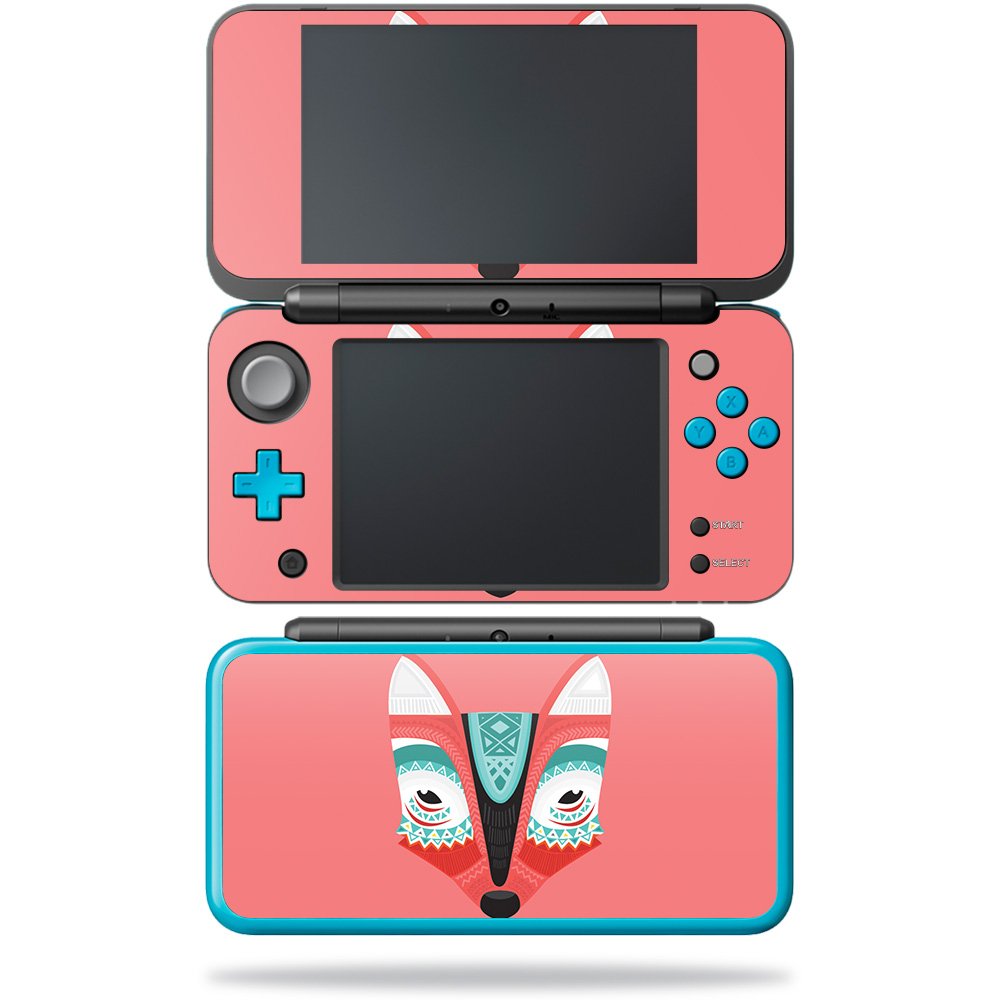 MightySkins Skin Compatible with Nintendo New 2DS XL - Aztec Fox | Protective, Durable, and Unique Vinyl Decal wrap Cover | Easy