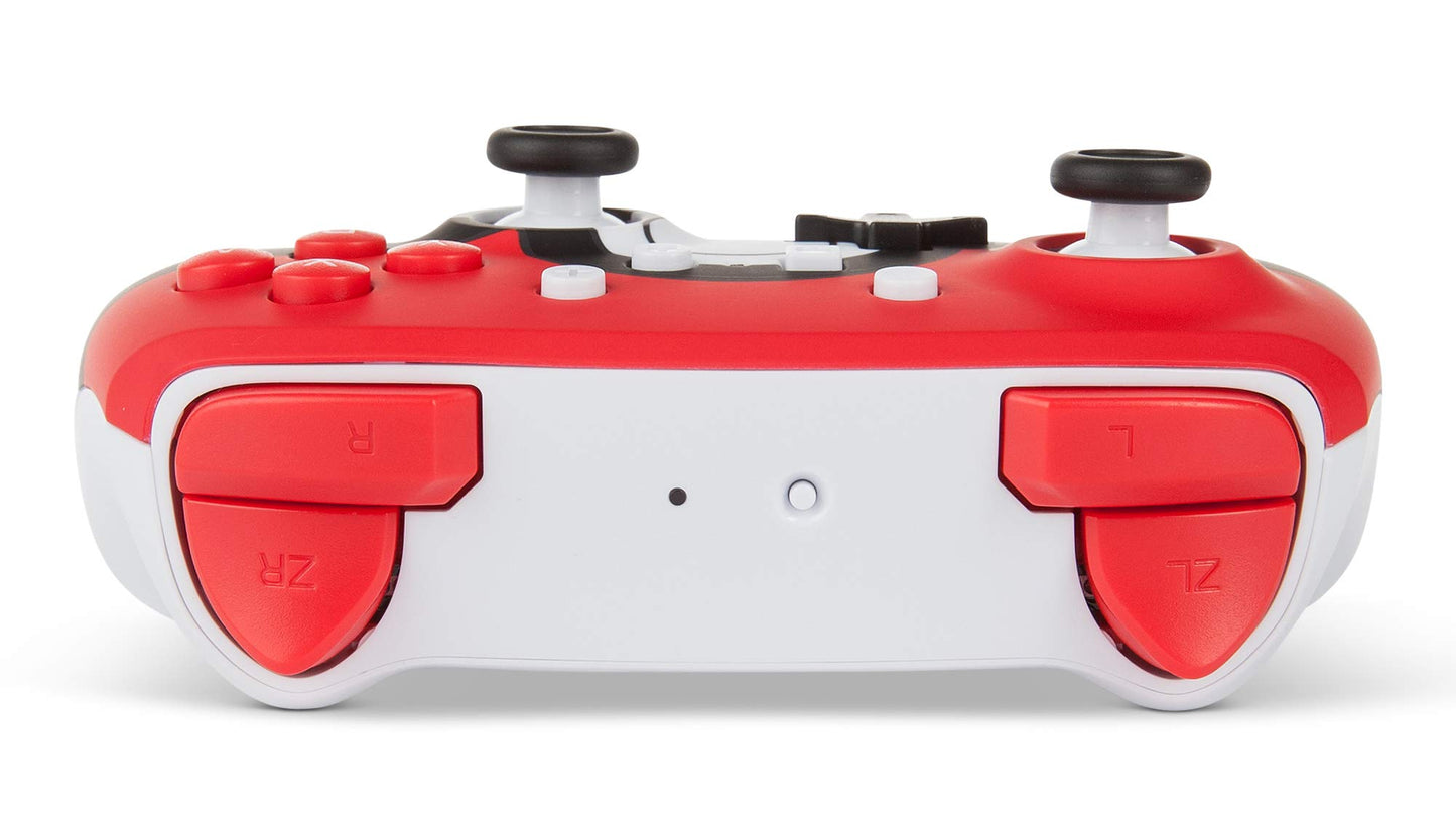 PowerA Enhanced Wireless Controller for Nintendo Switch - Pokemon Poke Ball Red, Model 1510835-01, Bluetooth Gamepad for Switch & Lite