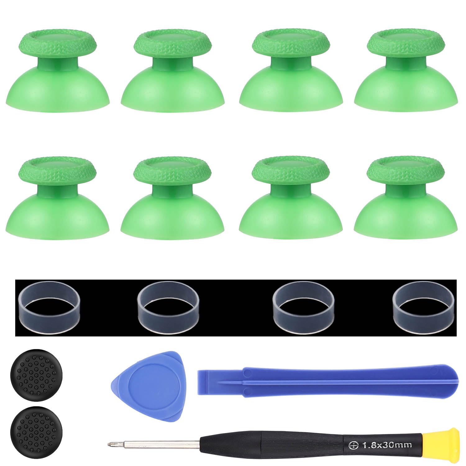 Ikpek 8 Pack Green Replacement Thumbsticks for DualSense PS5 Controller  Custom Analog Thumb Stick Joystick Grip Replacement for PlayStation 5 Controller