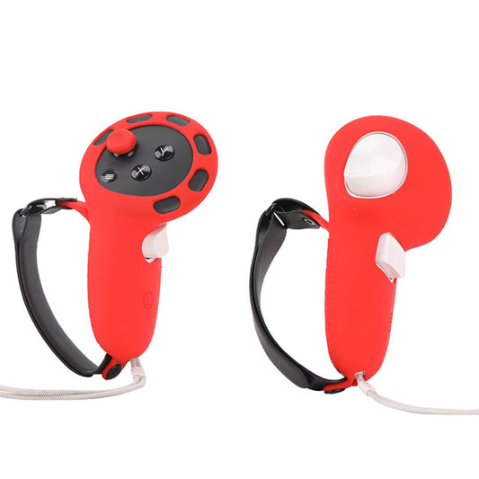 NUHFUFA 1 Pair Controller Grips Protective Cover Compatible with Quest 3, Non-Slip Silicone Hand Grips Cover with Adjustable Str