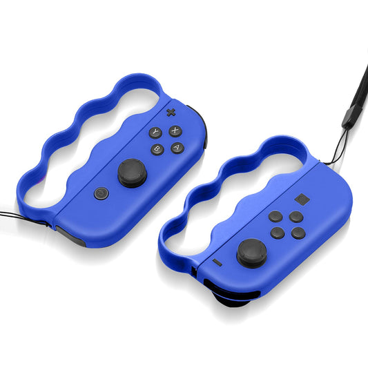 ECHZOVE Fitness Boxing Grips for Nintendo Switch - Ergonomic Joy-Con Handles - Lightweight & Secure - Blue