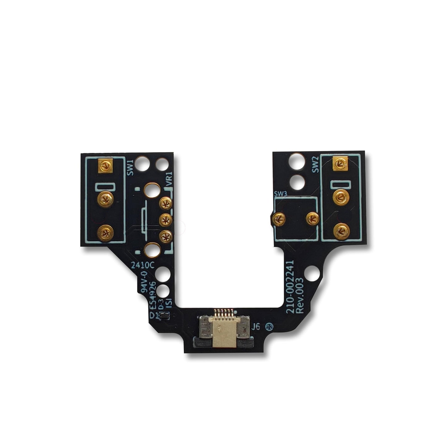 Hokeyio Hot-Swap Micro Switch PCB Kit for Logitech G Pro X Superlight - ENIG Gold Pads, 6-Claw Clamps, Fix Double-Click, GPX Color