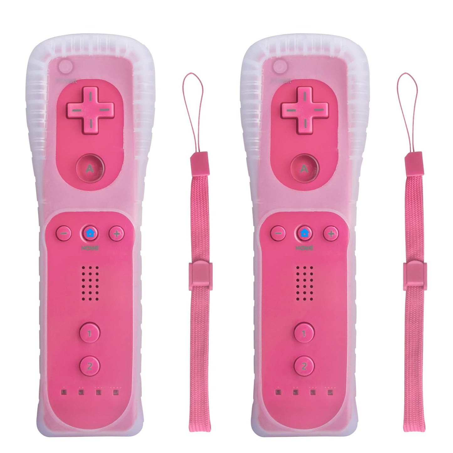 TechKen Wii Controller 2 Pack  Wii Remote Controller with Silicone Case and Wrist Strap  Wii Remote Controller for Wii/Wii U