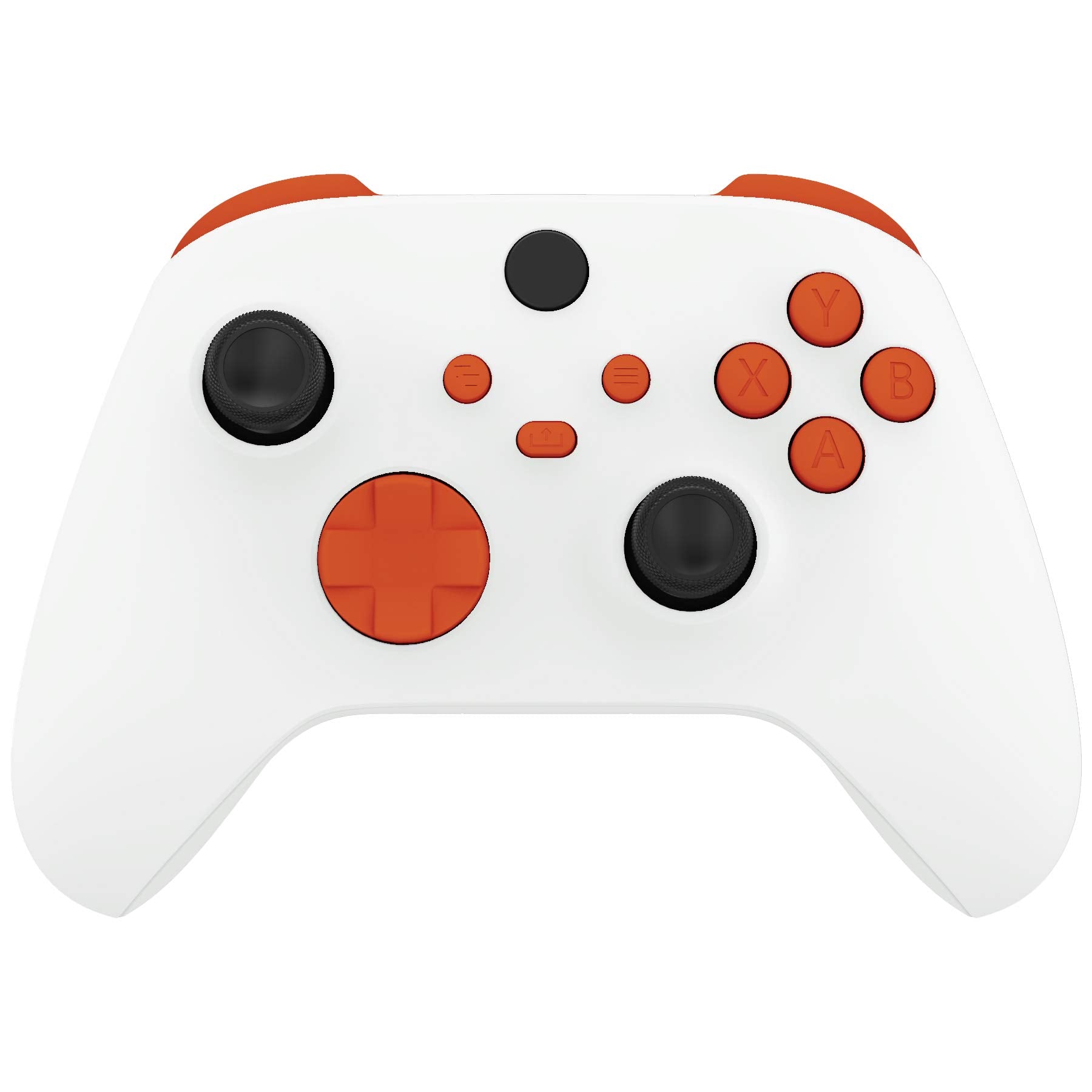 eXtremeRate Replacement Buttons for Xbox Core Wireless Controller, Orange DIY Accessories Kit LB RB LT RT Bumpers Trigers Dpad A