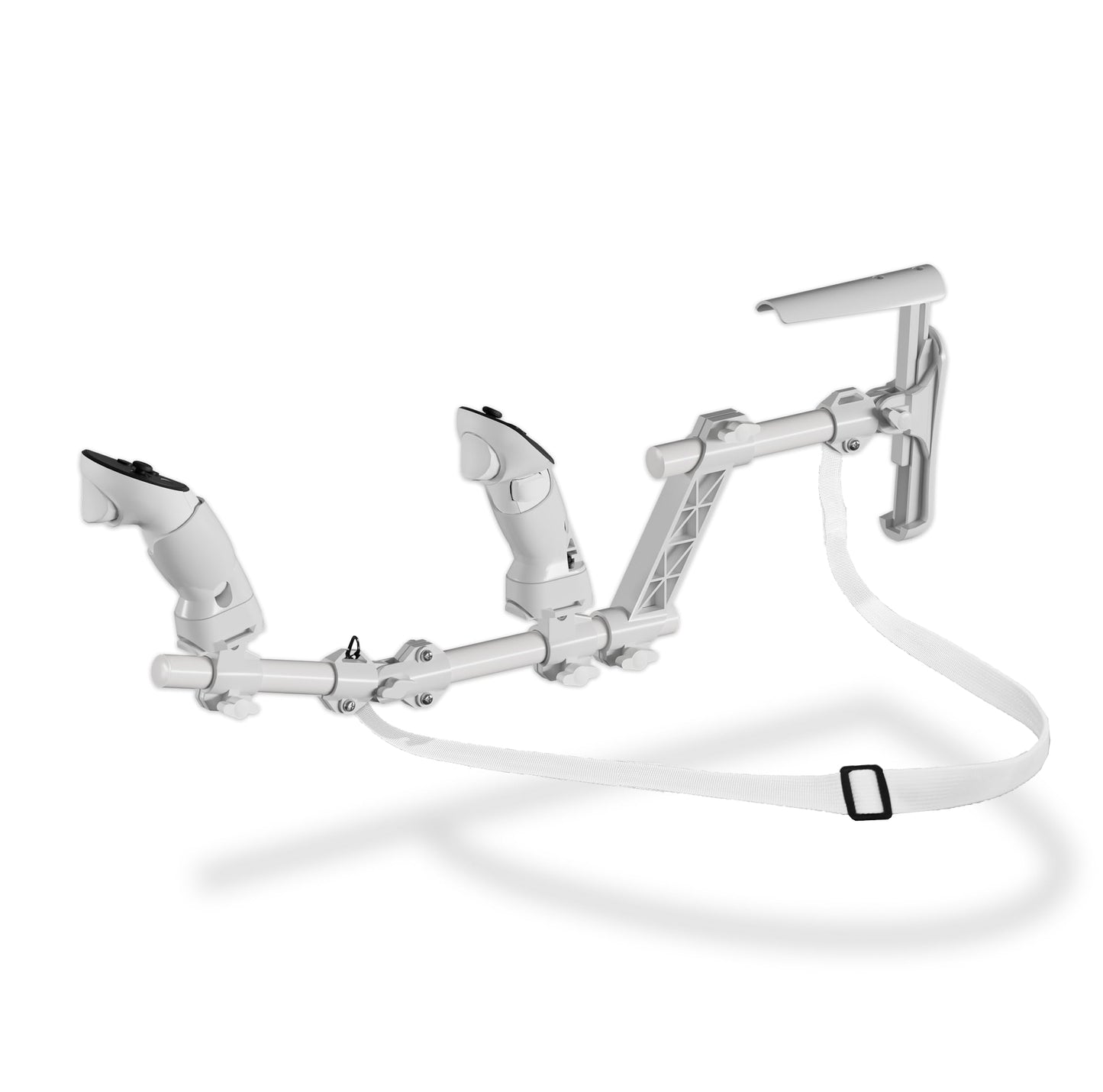 Moginno M3 VR Gun Stock Compatible with Meta/Oculus Quest 3/3S/2/Pro Controller Accessories  Magnetic Gunstock Rifle Adapter with Shoulder Strap  Enhance FPS Games Reality Control Feel  White