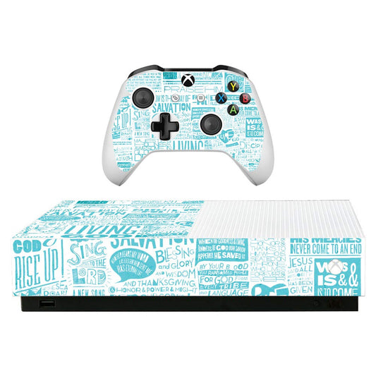 MightySkins Skin for Microsoft Xbox One S All-Digital Edition - Faith | Protective  Durable  and Unique Vinyl Decal wrap cover | Easy to Apply  Remove  and Change Styles | Made in The USA