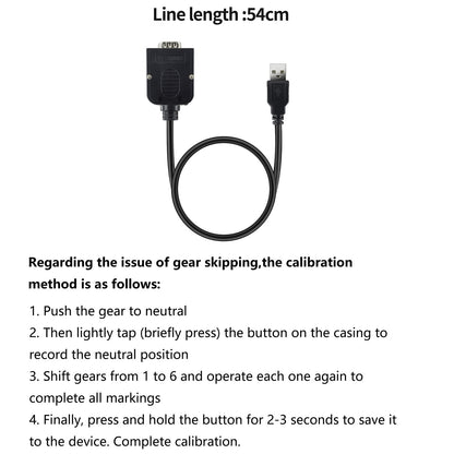 ZLiT Gearshift USB Adapter Cable for Logitech G29/G27/G25 - Black DIY Modification Accessory