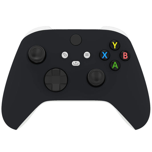 eXtremeRate Black Replacement Shell for Xbox Series X & S Controller - Personalized Upgrade - Soft Touch Grip Custom Cover Case 