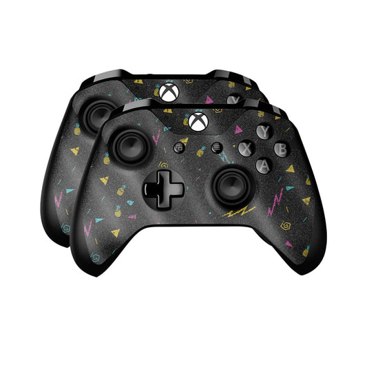 Glossy Glitter Skin Compatible with Microsoft Xbox One Controller (2 Pack) - Magic Pineapple - Premium 3M Vinyl Protective Wrap Decal Cover - Easy to Apply | Crafted in The USA by MightySkins