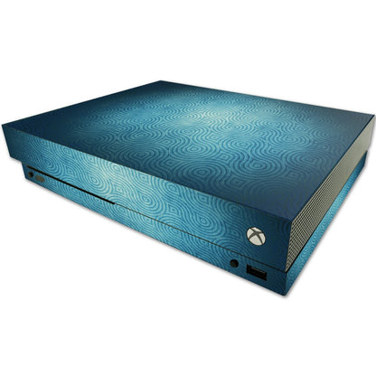 MIGHTY SKINS Compatible Skin for Microsoft One X - Blue Swirls, Durable Vinyl Decal Wrap, Easy Apply/Remove, Model MIXBONX-Blue Swirls