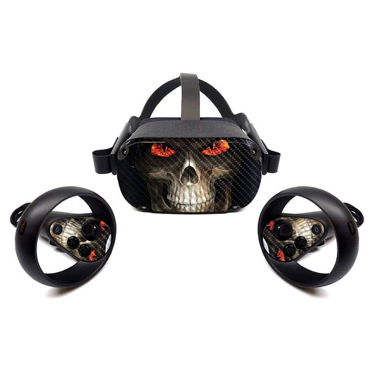 MightySkins Carbon Fiber Skin for Oculus Quest - Evil Reaper | Protective  Durable Textured Carbon Fiber Finish | Easy to Apply  Remove  and Change Styles | Made in The USA (CF-OCQU-Evil Reaper)