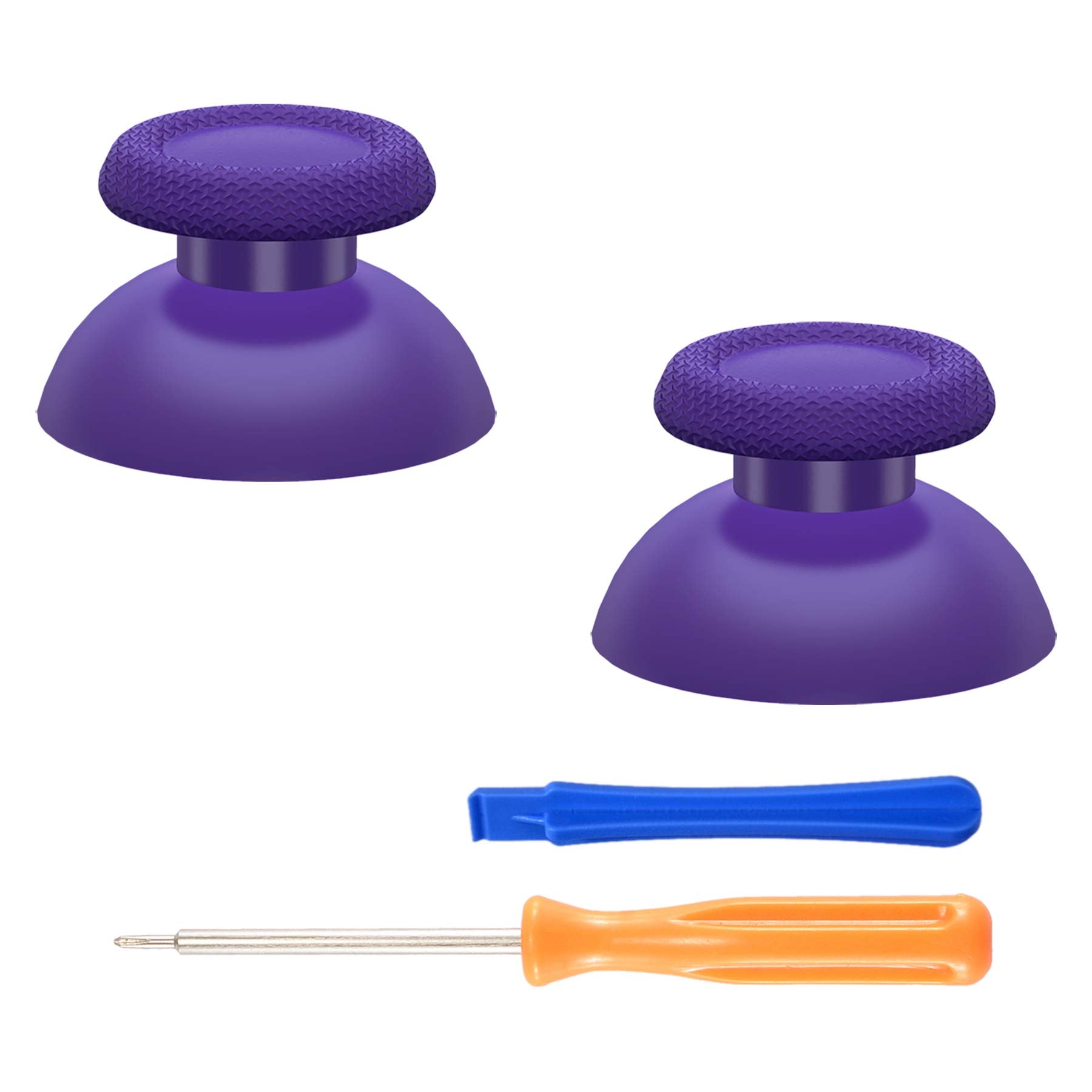 eXtremeRate Purple Replacement Thumbsticks for PS5 Controller  Custom Analog Stick Joystick for PS4 Controller Universal