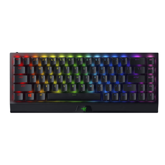 Razer BlackWidow V3 Mini 65% Wireless Mechanical Gaming Keyboard: HyperSpeed Wireless - Green Tactile & Clicky Switches - Double
