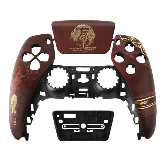 Front Shell with Touchpad for PS5 Controller- Custom EldenR-Inspired Faceplate Accessories Kit Compatible with BDM-010/020 / 030/040 / 050