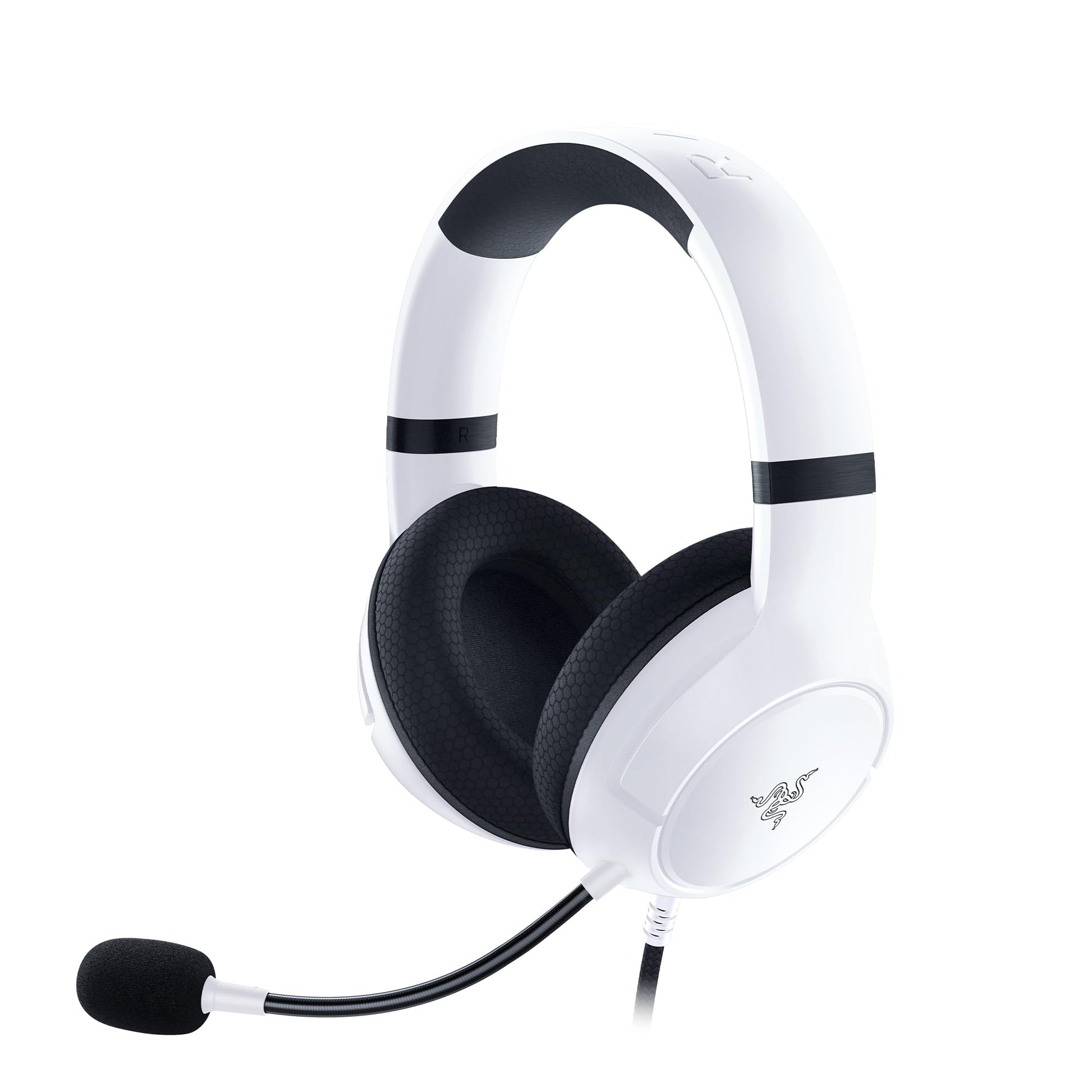 Razer Kaira X Wired Headset - TriForce 50mm Drivers, HyperClear Mic, White, Model RZ04-03970300-R3U1, Compatible with Xbox & PC